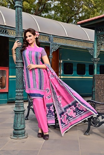 Arbi Lawn Cotton Printed Unstitched Suits -03
