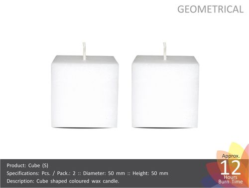 Cube Shaped Wax Candles