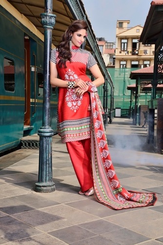 Arbi Lawn Cotton Printed Unstitched Suits -07