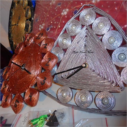 Handmade News Paper Made Clock
