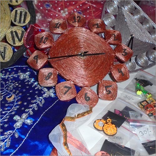 Handmade Paper Made Wall Clock