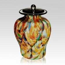 Carnival of Life Glass Urn