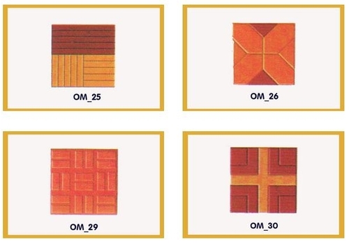 Chequered Tiles Mould - Plastic Material, 100-1000 Grams Weight | Square Shaping Mode For Efficient Tile Making