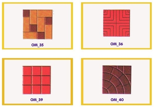 Chequered Tiles Mould - Plastic Material, 100-1000g Weight | Ideal for Tile Making, Square Shaping Mode, Durable Design