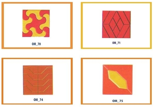 Chequered Tiles Mould - Plastic, Weight 250-2500g, Height 40-150mm | Square and Other Shaping Modes for Tile Production