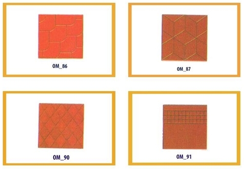 Chequered Tiles Mould - Plastic, 16 x 16 Inch | Square Shaping Mode, Weight Range 200-2000 Grams, Ideal for Tile Making