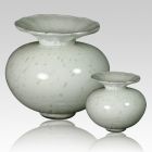 The Milano Verdigris Glass Cremation Urn