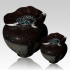 The Milano Blackola Art Glass Cremation Urn