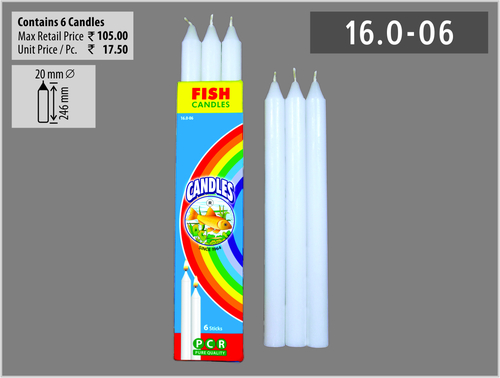 Plain Candles - Paraffin Wax Varying Sizes White | Long Burn Time Cotton Wicks Eco-Friendly