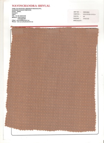 Polyester Lycra Fabric - Polyester/Lycra, 58" Width, Beige, 150gsm | Stretchable, Durable, Soft, Breathable, Lightweight
