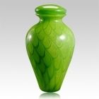 The Green Wishing Star Glass Cremation Urn 