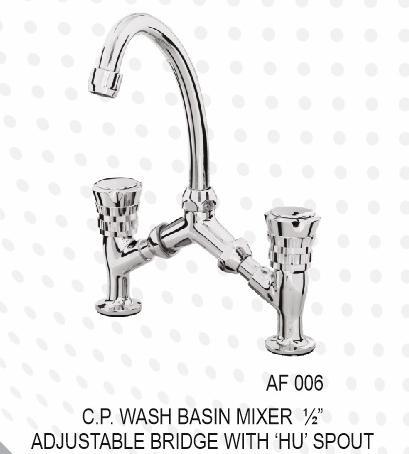 C.P. WASH BASIN MIXER 1/2" ADJUSTABLE BRIDGE