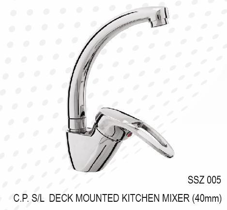 C.P. S/L DECK MOUNTED KITCHEN MIXER (40MM)