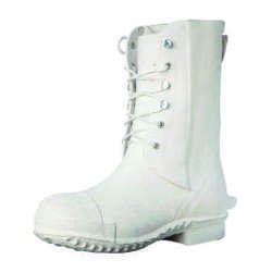 Freezer Boot - Rubberized Fabric Upper, 27 cm Boot Leg Height, Pre-Moulded Rubber Sole , Modern White Style for Hospital Uniforms