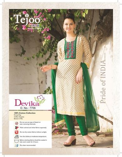 Devika South Cotton Unstitched Suits -06