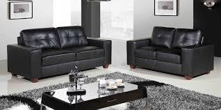 Two Seater Sofa - Leatherette, 60x80x80 cm, Black | Modern Style, Durable Leather, Relaxing Comfort