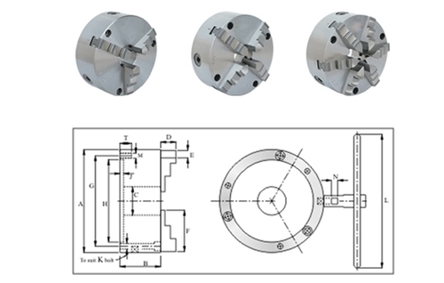 3-Jaws Standard Self Centering Chuck