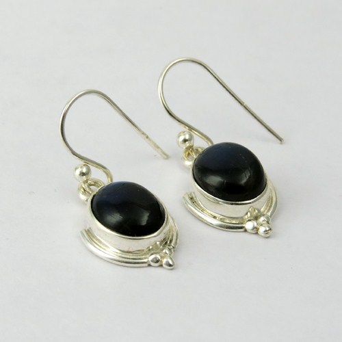 General Protection Labradorite 925 Sterling Silver Earring - 2.8x1.2 cm, Oval Bezel Setting, 925 Stamp
