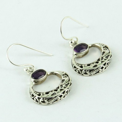 Passion Purple Amethyst 925 Sterling Silver Earring