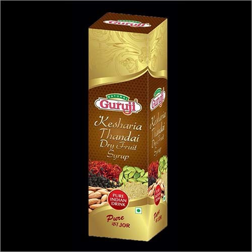Kesharia Thandai Dry Fruit Syrup Packaging: Can (Tinned)