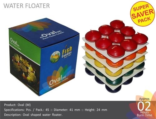 Oval Shaped Water Floater Candles