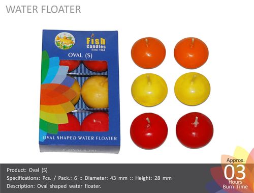 Oval Shaped Water Floating Candles