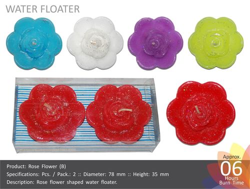 Rose Shaped Water Floating Candles