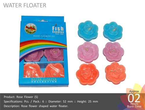 Rose Flower Shaped Water Floating Candles
