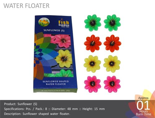 Sunflower Shaped Water Floating Candles