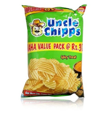 Uncle Chips Packaging: Bag