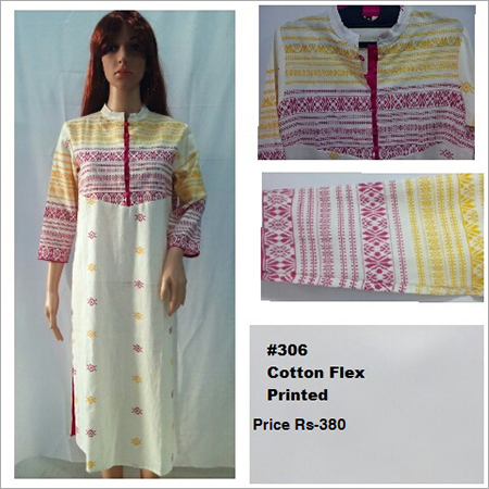 Cotton Flex Fabric - Printed Cotton, Available Sizes L & M | Breathable for Summer & Winter Wear