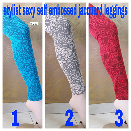 Red Jaquard Legging