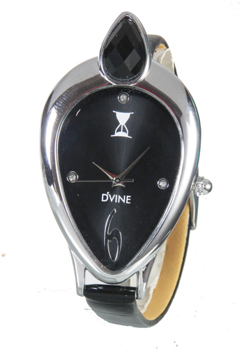 Leather Band Stainless Steel Case 28mm Quartz Watch - Mineral Crystal, Water Resistant 3 ATM, Elegant Design, Precise Timekeeping