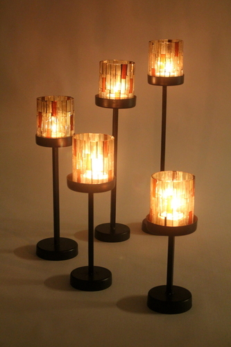 5 Mosaic Votive Set