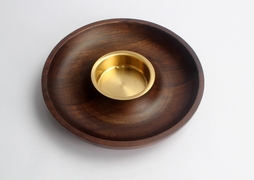 Seesam Chip n Dip With Brass Katori