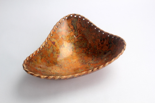 Woven Cane Border Bowl- Small