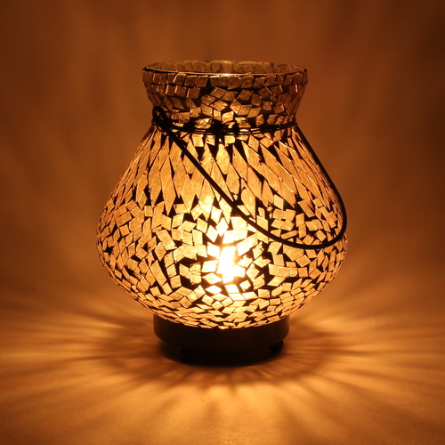 Mosaic Amber Hanging Lamp