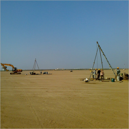 Manually Operated Soil Investigation Services - Aluminum & Steel Materials, 10-50m Depth Range | Accurate Soil Analysis, Expert Team, Latest Equipment