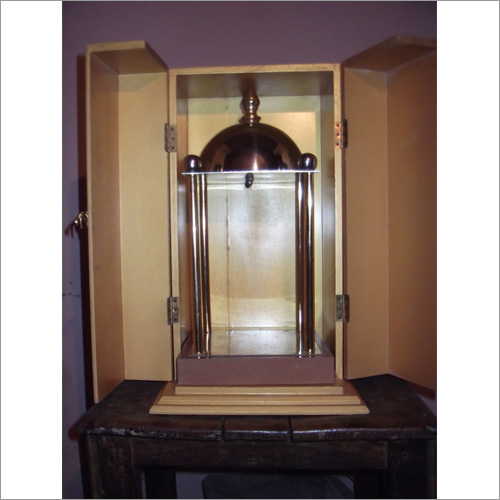 Wooden Box Brass Temple