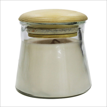 Glass Jar with Wooden lid Candle