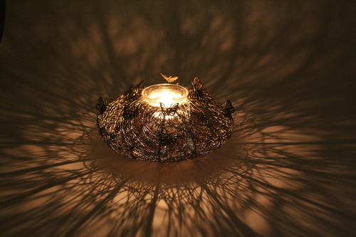 Wire Mesh Flat Votive