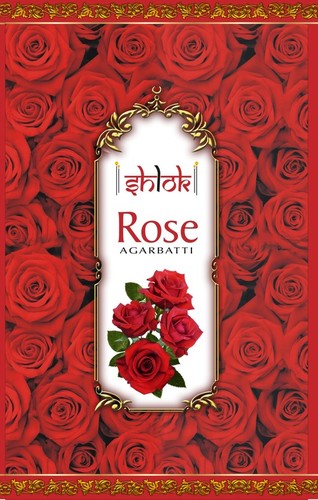 Rose Agarbatti - Wood Powder, 10x2x1 cm, 100 Sticks | Soothing Aroma, Non-Allergic, Long Shelf Life