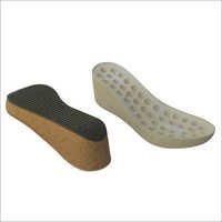 Ladies Heel Pu Soles - Polyurethane, Standard/custom Sizes, Brown, Curved Heel | Anti-slip Texture, Moulded, Lightweight, Water Resistant