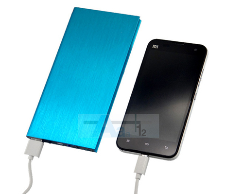Blue Ultra Thin Polymer Power Bank