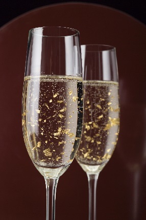 Edible gold flakes in Champagne1 & Wines Edible gold flakes in Champagne1 & Wines