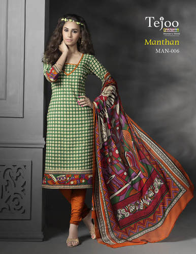 Printed Suits Cotton Fabric Manthan