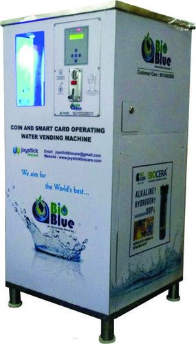 White Coin & Card Operated Water Vending Machine