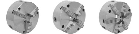 3- JAW, 4-JAW & 6- JAW STANDARD SELF CENTRING CHUCKS