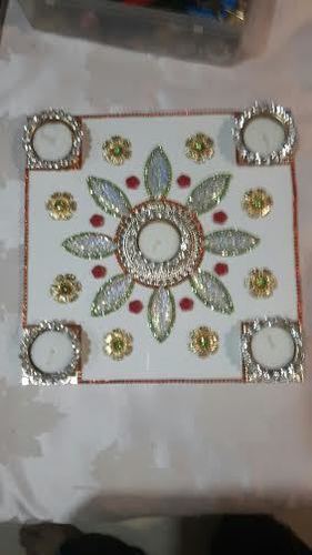 Rangoli With Diamond Stones