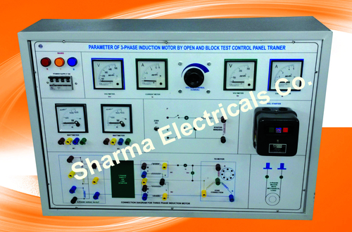 PARAMETER OF 3- PHASE INDUCTION MOTOR BY OPEN AND BLOCK TEST CONTROL PANEL TRAINER